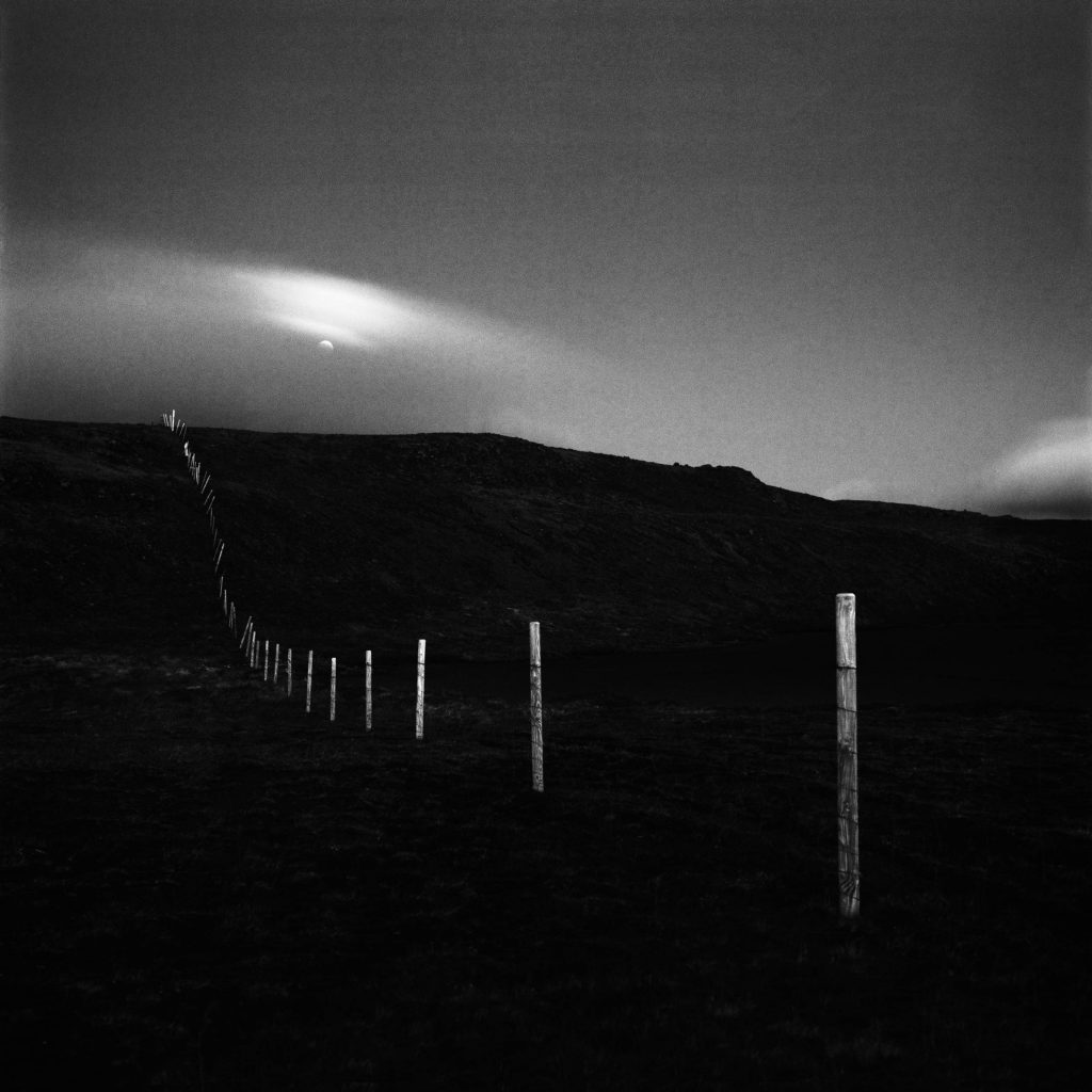 Fence to the moon, Iceland, 2015