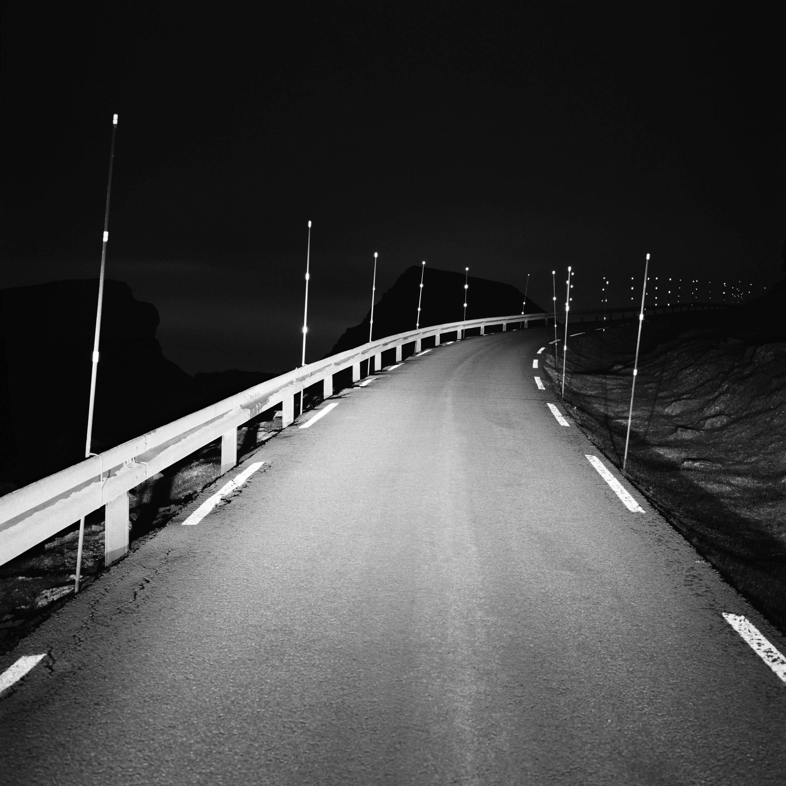 Highway into the night, let’s begin, this journey we are in, Faroe Island, 2015
